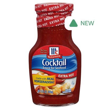 Wholesale Mccormick Extra Hot Seafood Cocktail Sauce 8 Oz Bottle- Bulk