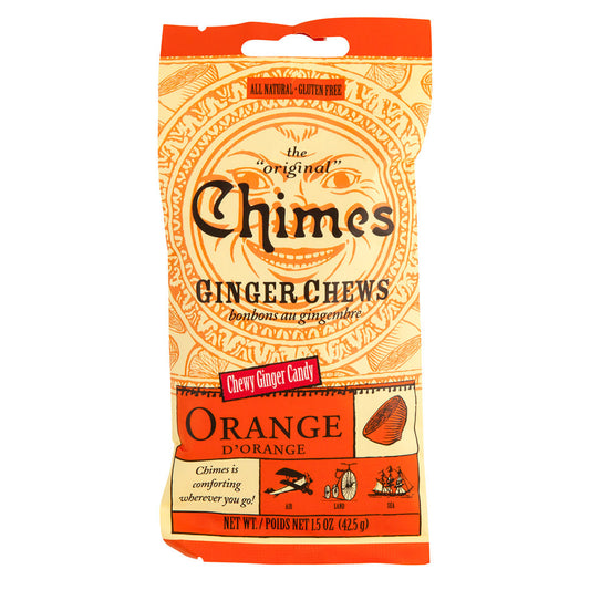 Wholesale Chimes Orange Ginger Chews 1.5 Oz Bag- Bulk
