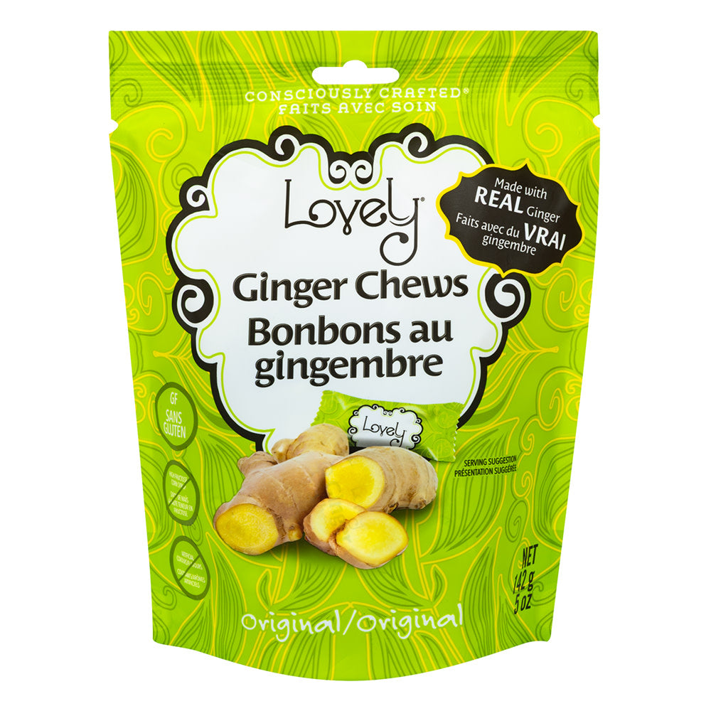 Wholesale Lovely Candy - Ginger Chews - Original - 5Oz- Bulk