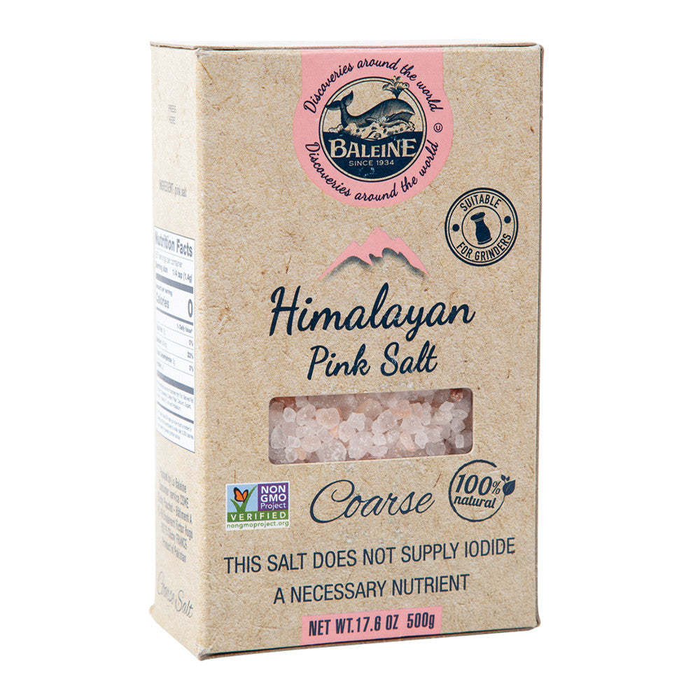 Wholesale La Baleine Coarse Himalayan Pink Salt 17.6 Oz Box- Bulk