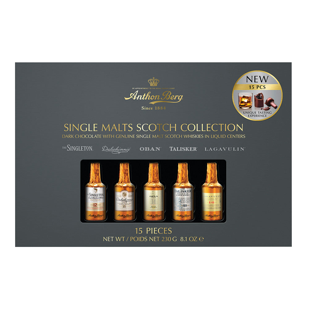 Wholesale Anthon Berg Single Malts Scotch 15 Pc 8.11 Oz- Bulk