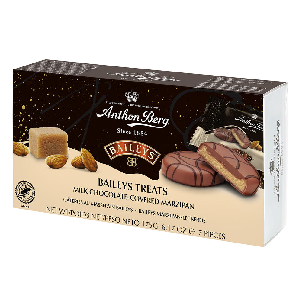 Wholesale Anthon Berg Baileys Treats Milk Chocolate Covered Marzipan 6.17 Oz Box- Bulk