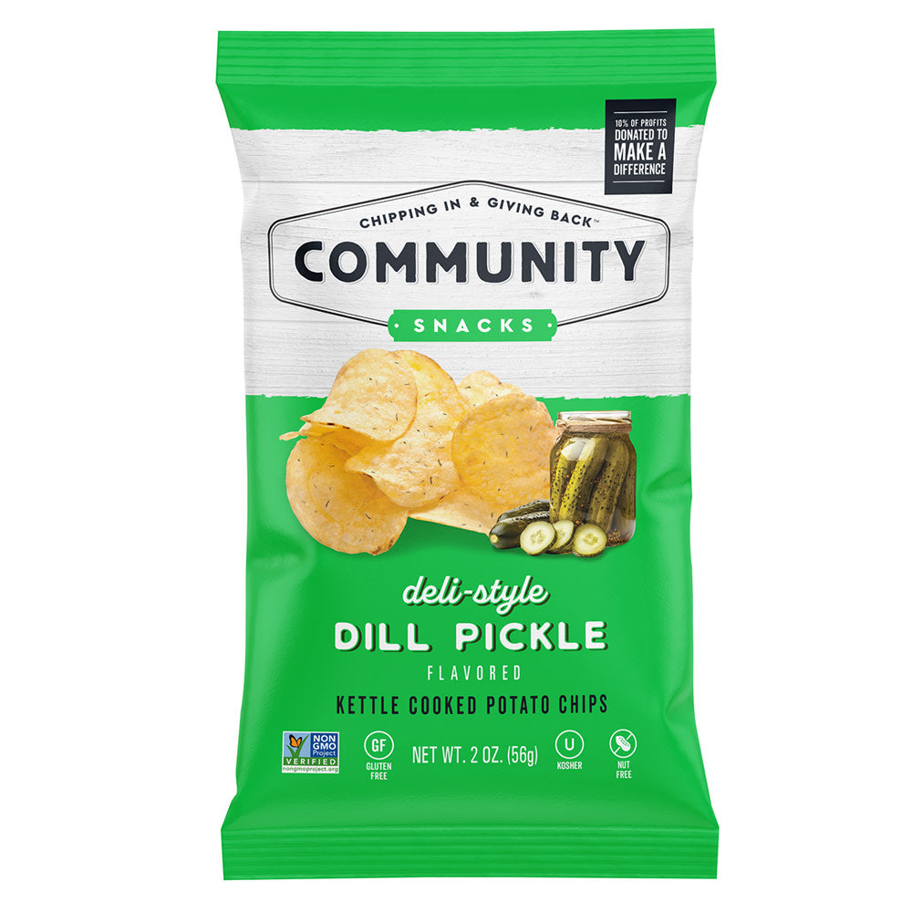 Wholesale Community Snacks - Deli Style Dillpickle - 2Oz- Bulk