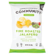 Wholesale Community Snacks Fire Roasted Jalapeno Chips 2 Oz Bag- Bulk