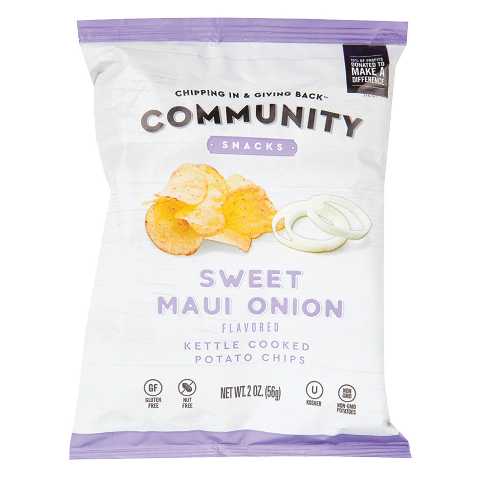Wholesale Community Snacks Sweet Maui Onion Chips 2 Oz Bag- Bulk