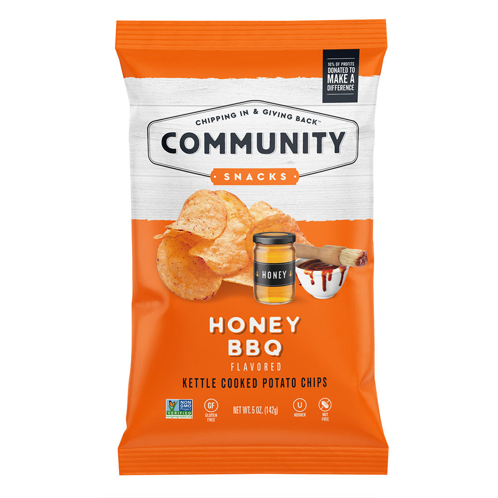 Wholesale Community Snacks Honey Bbq Chips 5 Oz Bag- Bulk