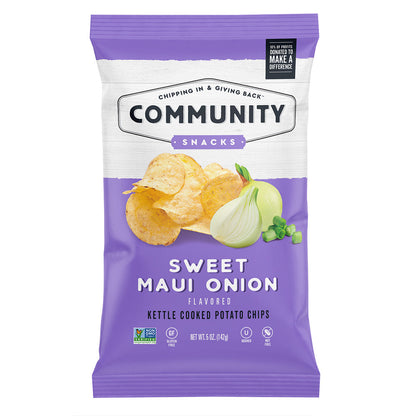 Wholesale Community Snacks Sweet Maui Onion Chips 5 Oz Bag- Bulk