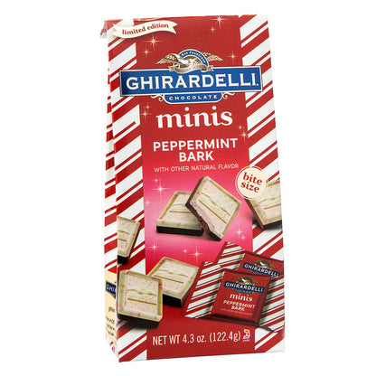 Wholesale Ghirardelli Mini Peppermint Bark Squares 4.3 Oz Bag- Bulk