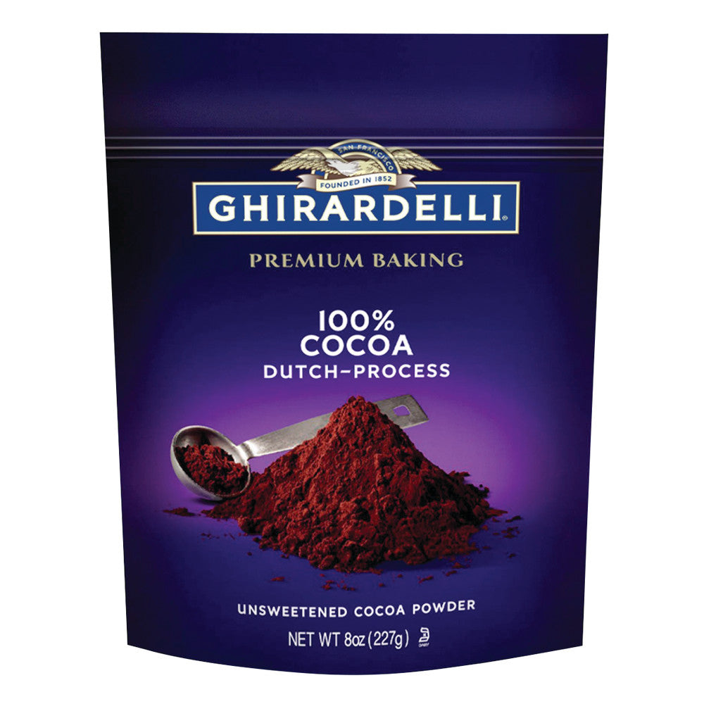 Wholesale Ghirardelli Premium Baking Dutch-Process Cocoa 8 Oz Pouch- Bulk
