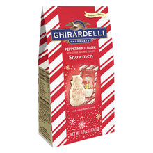 Wholesale Ghirardelli Peppermint Bark Snowmen 5.7 Oz Bag- Bulk