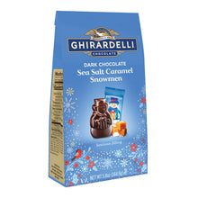 Wholesale Ghirardelli Dark Chocolate Sea Salt Caramel Snowmen 5.8 Oz Bag- Bulk