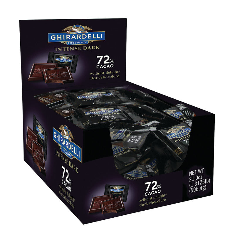 Wholesale Ghirardelli Twilight Bulk Squares 72% Cacao 0.53 Oz- Bulk