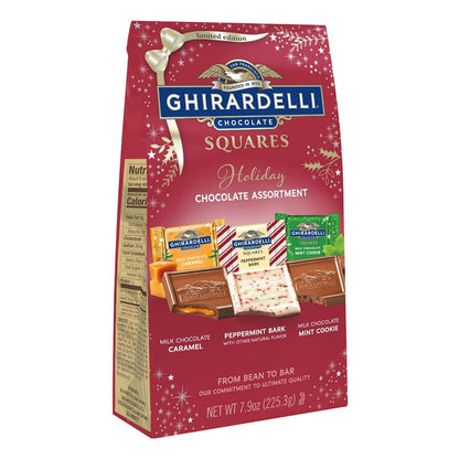 Wholesale Ghirardelli Assorted Holiday Chocolate Squares Large 7.9 Oz Bag- Bulk