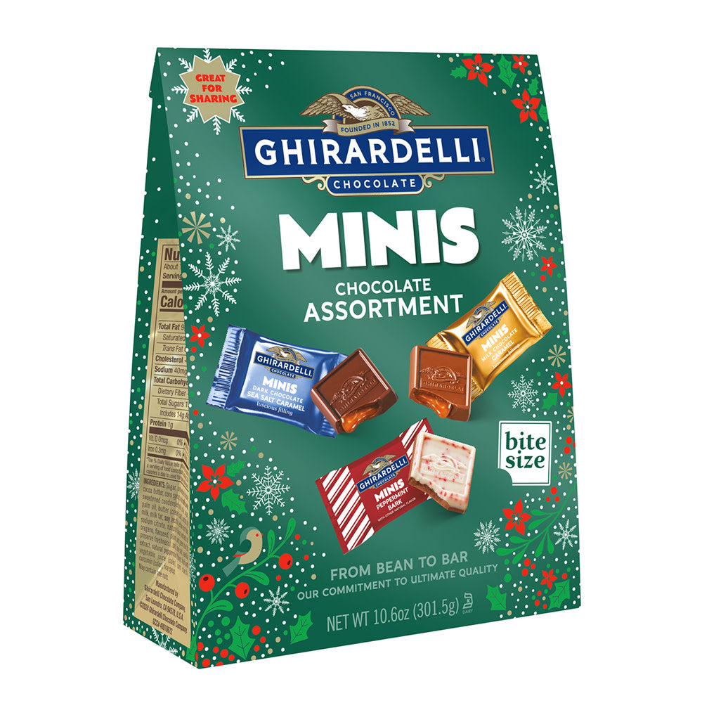 Wholesale Ghirardelli Holiday Minis Assortment 10.6 Oz Bag- Bulk