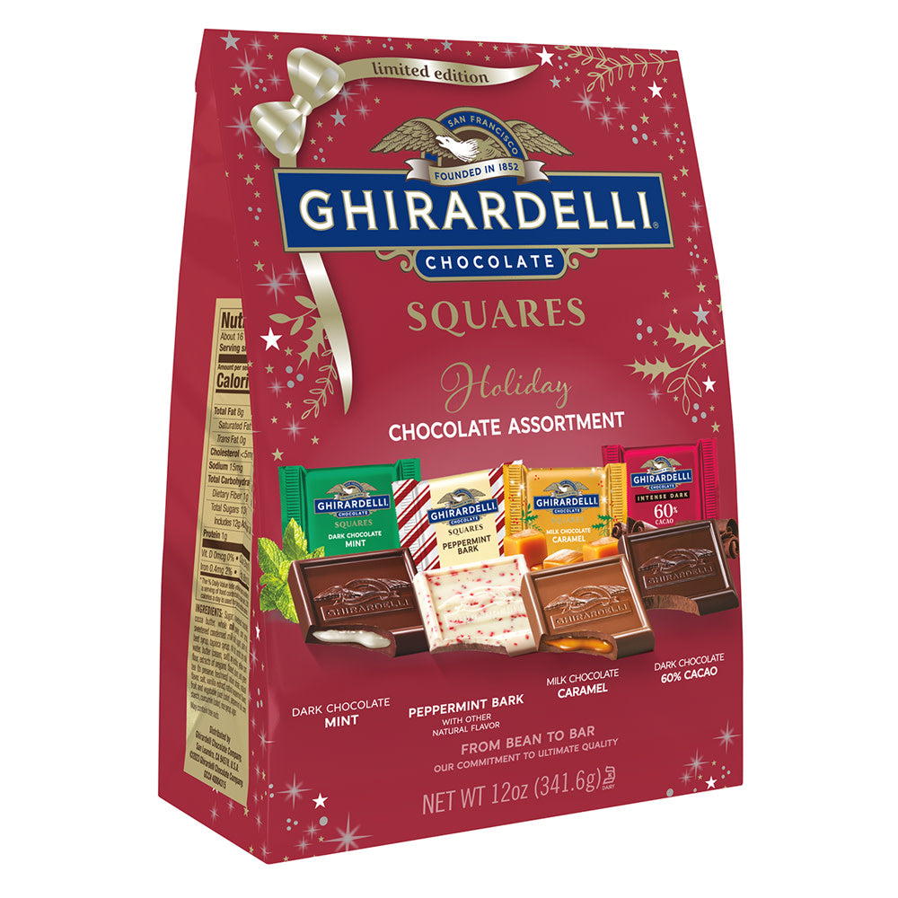 Wholesale Ghirardelli Holiday Squares Assortment 12 Oz Bag- Bulk