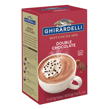 Wholesale Ghirardelli Double Chocolate Hot Cocoa Mix 8 Oz Box- Bulk