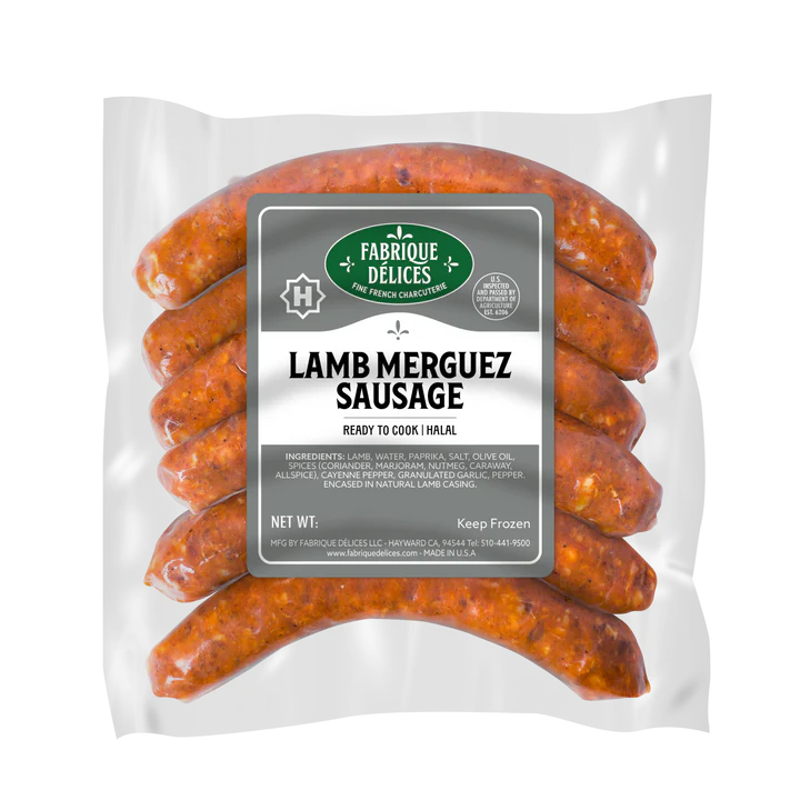 Wholesale Fd Halal Lamb Merguez Sausage Twn- Bulk