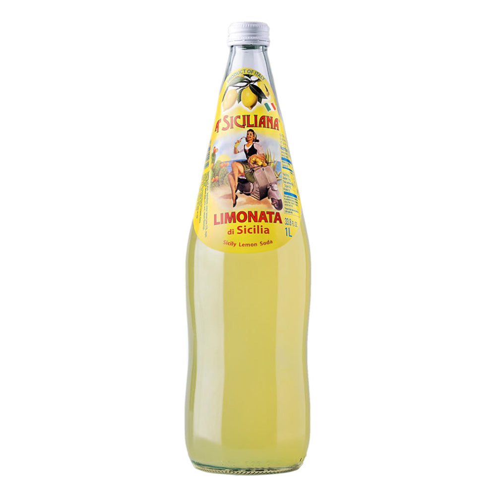 Wholesale A'Siciliana Limonata Italian Lemon Soda | 33.8 oz (1 lt)- Bulk