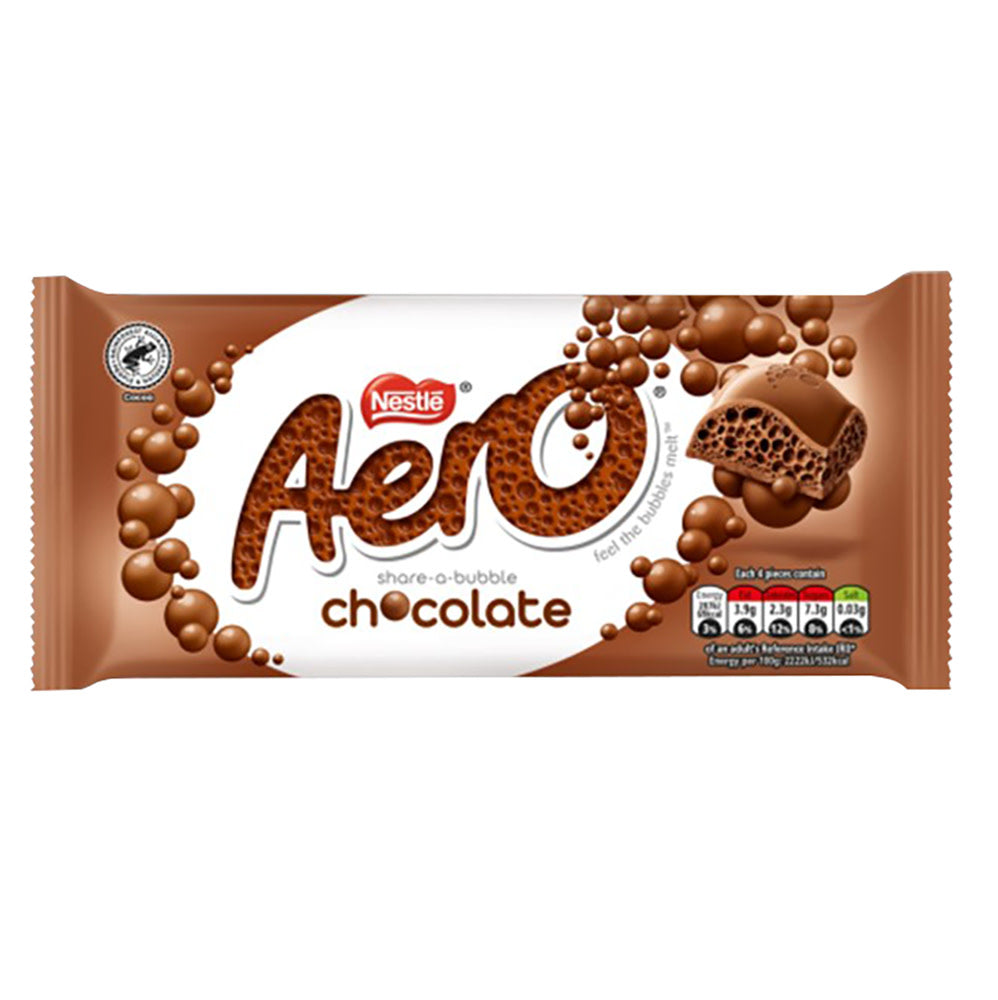 Wholesale Nestle Aero Milk Chocolate Share-A-Bubble Bar 3.17 Oz- Bulk