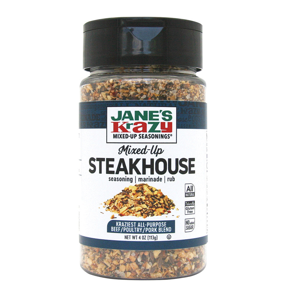 Wholesale Jane'S Krazy Mixed Up Steakhouse Seasoning 4 Oz Shaker- Bulk