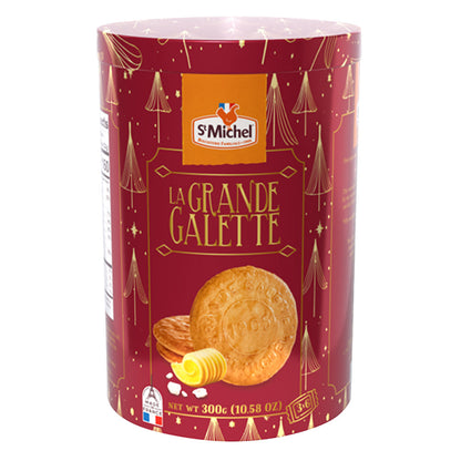Wholesale St. Michel La Grande Galette Christmas 10.58 Oz Tin- Bulk