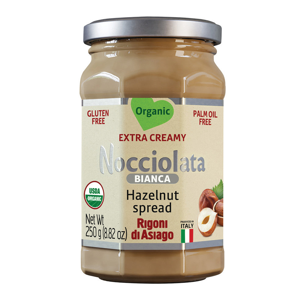 Wholesale Rigoni Nocciolata Bianca Hazelnut Spread 8.82 Oz Jar- Bulk
