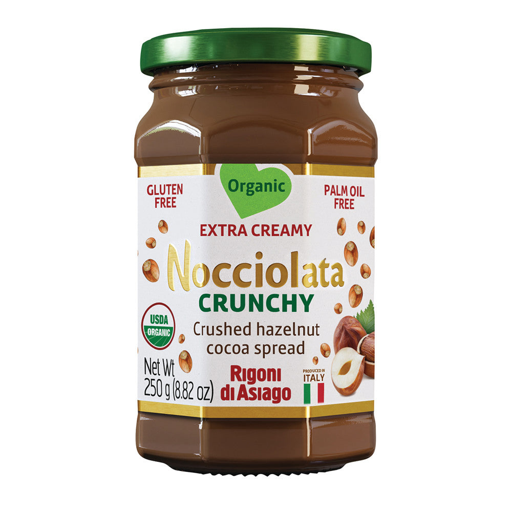Wholesale Rigoni Nocciolata Crunchy Hazelnut Spread 8.82 Oz Jar- Bulk