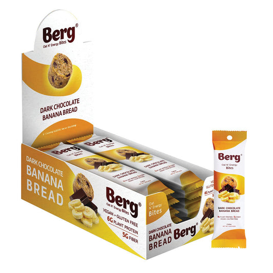 Wholesale Berg Bites Dark Chocolate Banana Bread Bites 1.5 Oz Peg Bag- Bulk