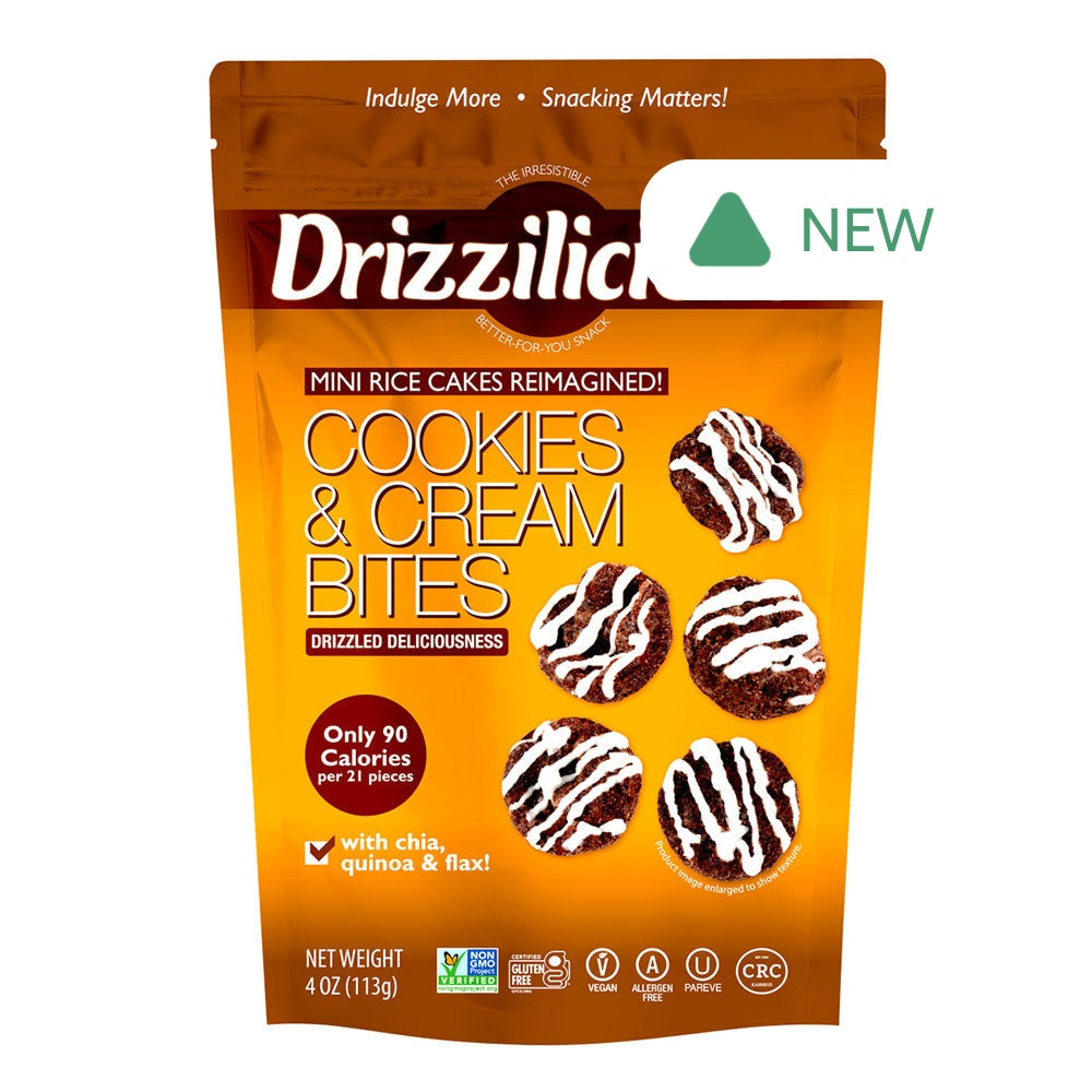 Drizzilicious Cookies & Cream Drizzle Bites 4 Oz Bag