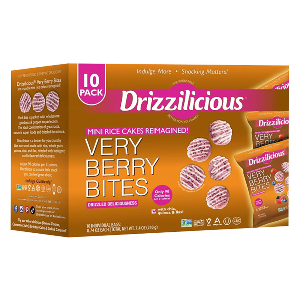 Wholesale Drizzilicious - Very Bery Bites(10Ct) - 7.4Oz- Bulk