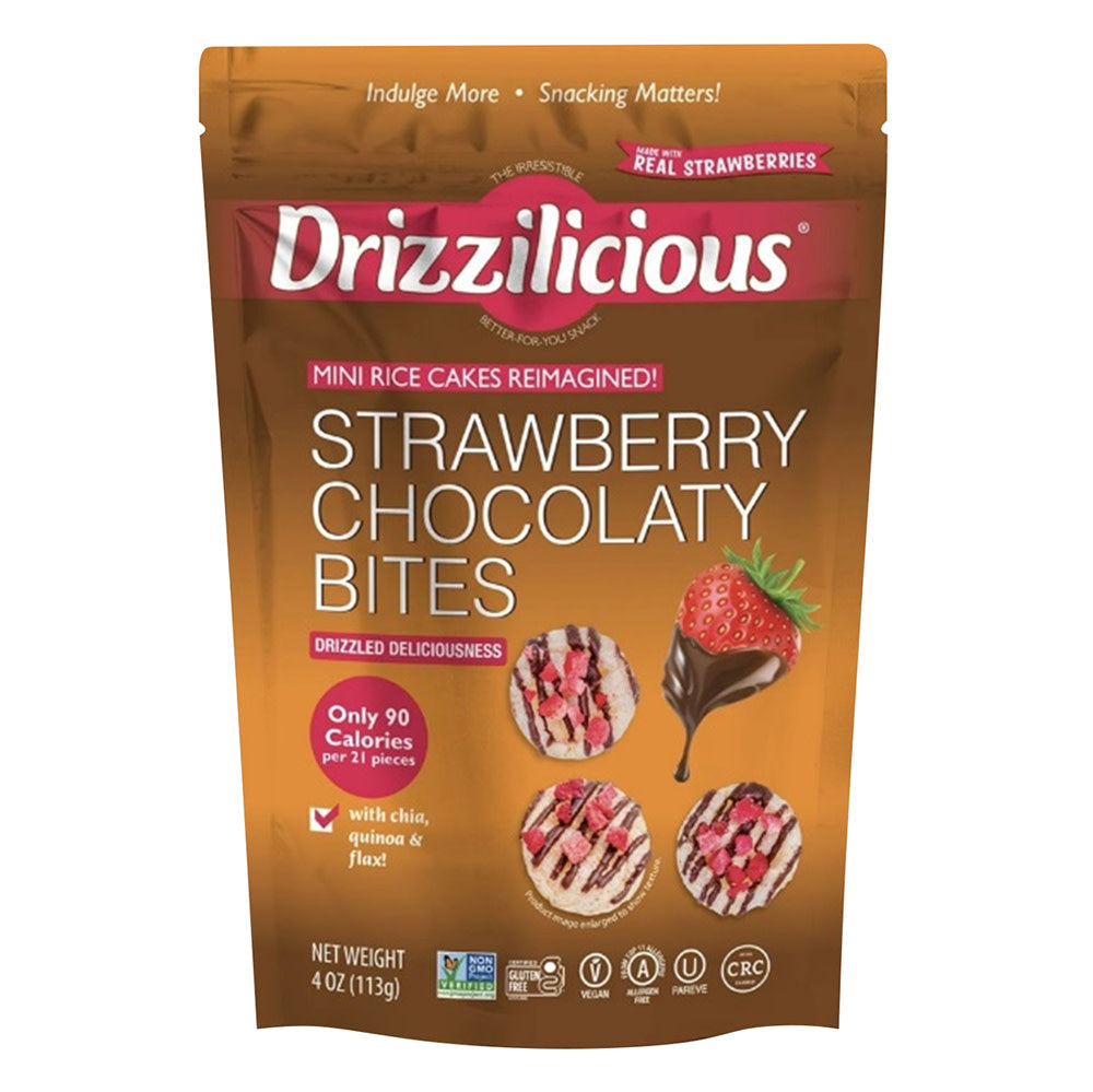 Wholesale Drizzilicious - Drizzle Bites - Chocolate Straw - 4Oz- Bulk