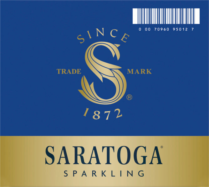 Wholesale Saratoga Water Sparkling Spring Glass- Bulk