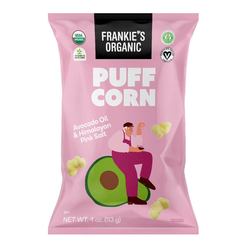 Wholesale Frankie'S Organic Avocado Oil & Himalayan Salt Puff Corn 4 Oz Bag- Bulk