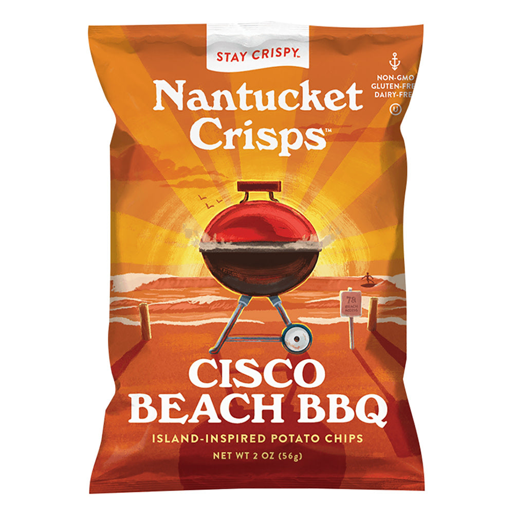 Wholesale Nantucket Crisps Cisco Beach Bbq 2 Oz Bag- Bulk