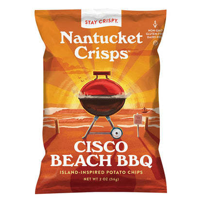 Wholesale Nantucket Crisps Cisco Beach Bbq 2 Oz Bag- Bulk
