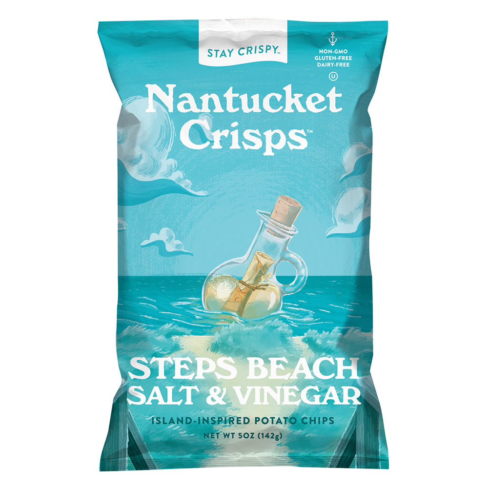 Wholesale Nantucket Crisps Steps Beach Salt & Vinegar 5 Oz Bag- Bulk