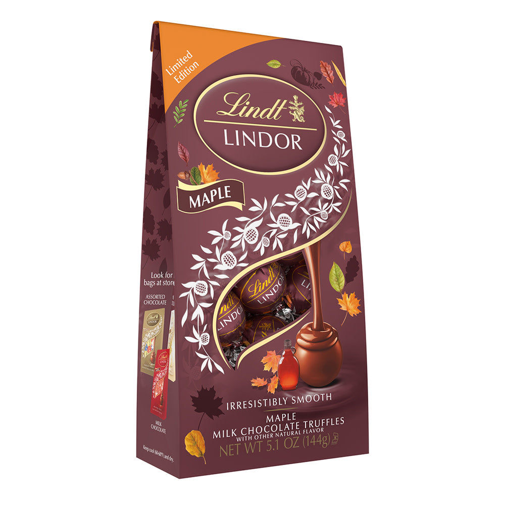 Wholesale Lindt Lindor Milk Chocolate Maple Truffle 5.1 Oz Bag- Bulk