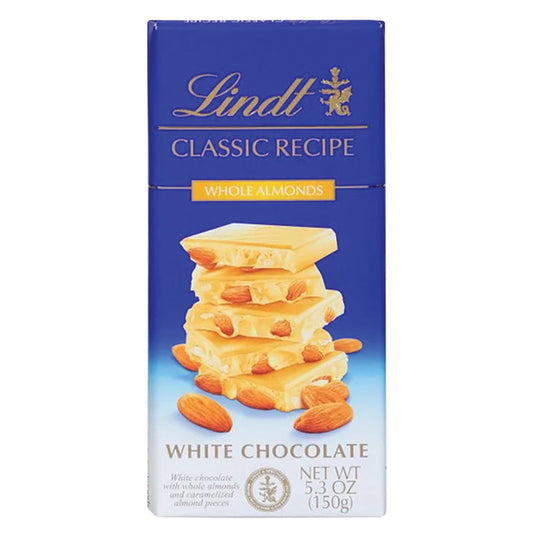 Wholesale Lindt Classic Recipe White Chocolate Whole Almond Bar 5.3 Oz Bar- Bulk