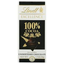 Wholesale Lindt Excellence 100% Cocoa Chocolate Bar 1.7 Oz Bar- Bulk