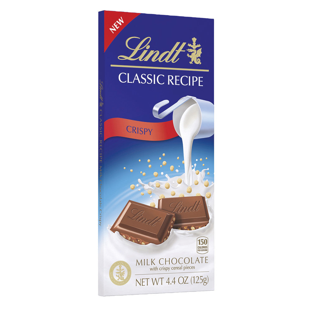 Wholesale Lindt Classic Crispy Milk Chocolate 4.4 Oz Bar- Bulk