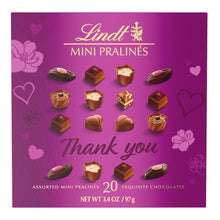 Wholesale Lindt Mini Pralines Thank You Magenta 3.4 Oz Box- Bulk
