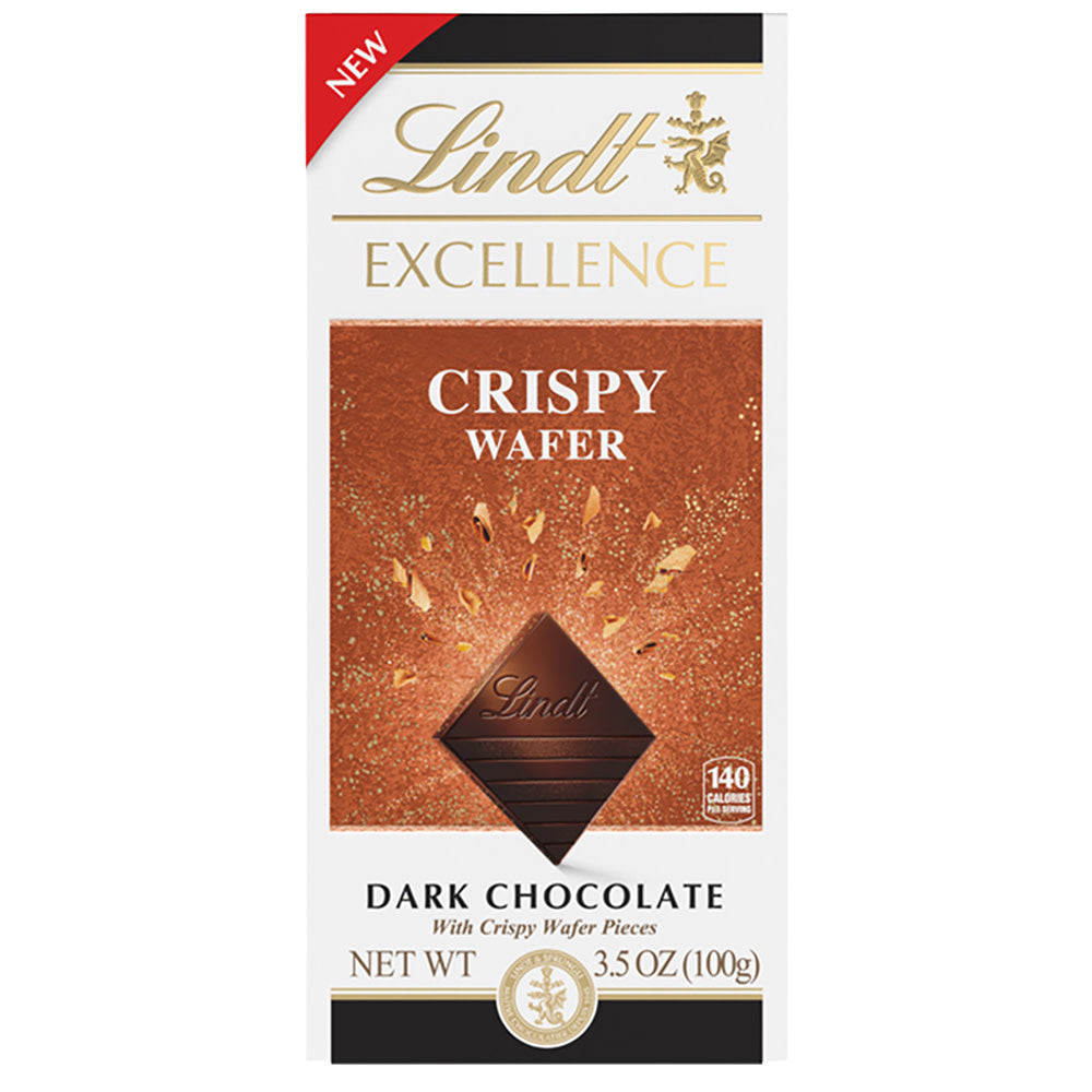 Wholesale Lindt Excellence Crispy Wafer Dark Chocolate Bar 3.5 Oz- Bulk
