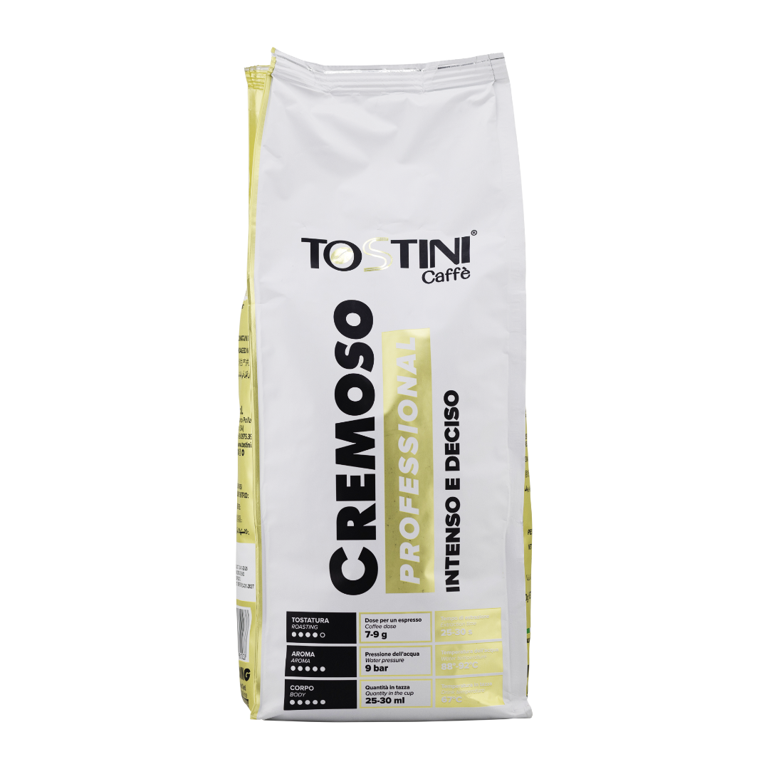 Wholesale Tostini Caffe Case Cremosa Blend Coffee Beans- Bulk