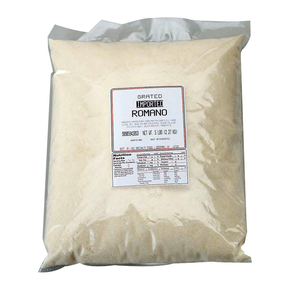 Wholesale Imported Grated Romano Cheese- Bulk