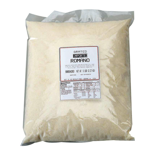 Wholesale Imported Grated Romano Cheese- Bulk