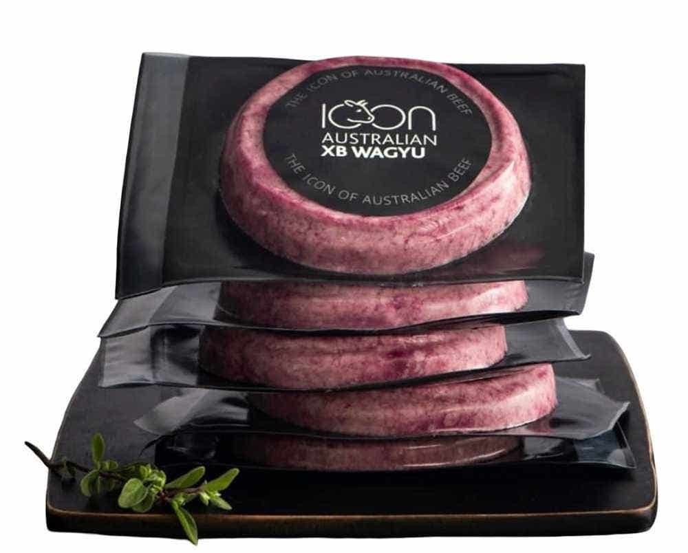 Wholesale Icon Wagyu Beef Burger Patties Wagyu 5.3 Oz- Bulk