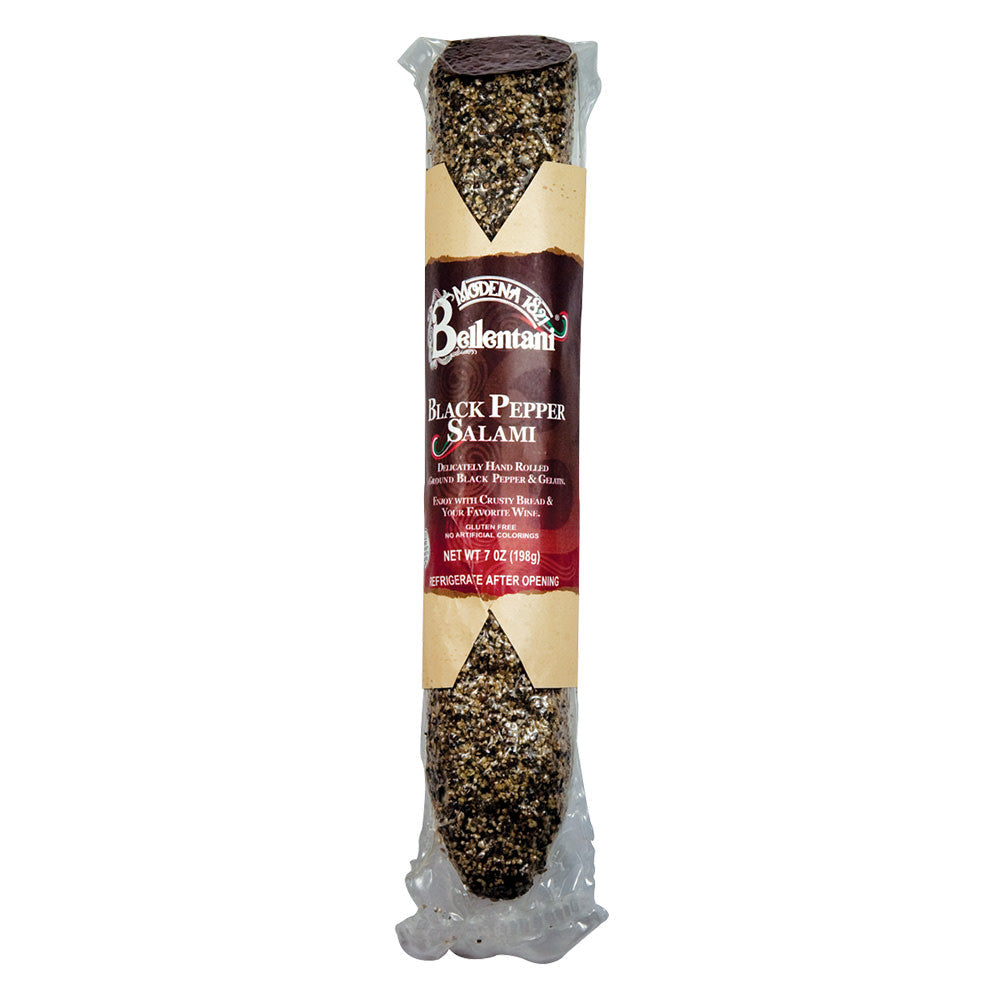 Bellentani Black Pepper Coated Salami 7 Oz