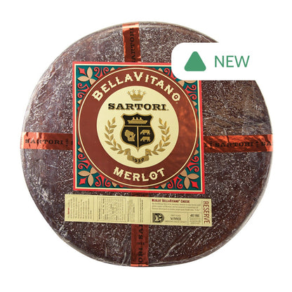 Wholesale Sartori Bellavitano Merlot 5 Lb Quarter Wheels 20 Lb- Bulk
