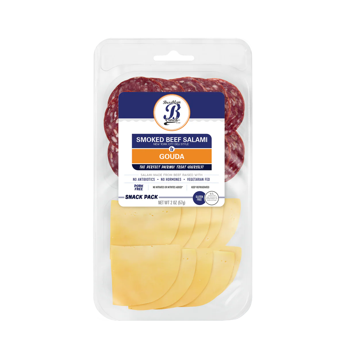 Wholesale Bc Smkd Beef Salami/Gouda Snack Pak- Bulk