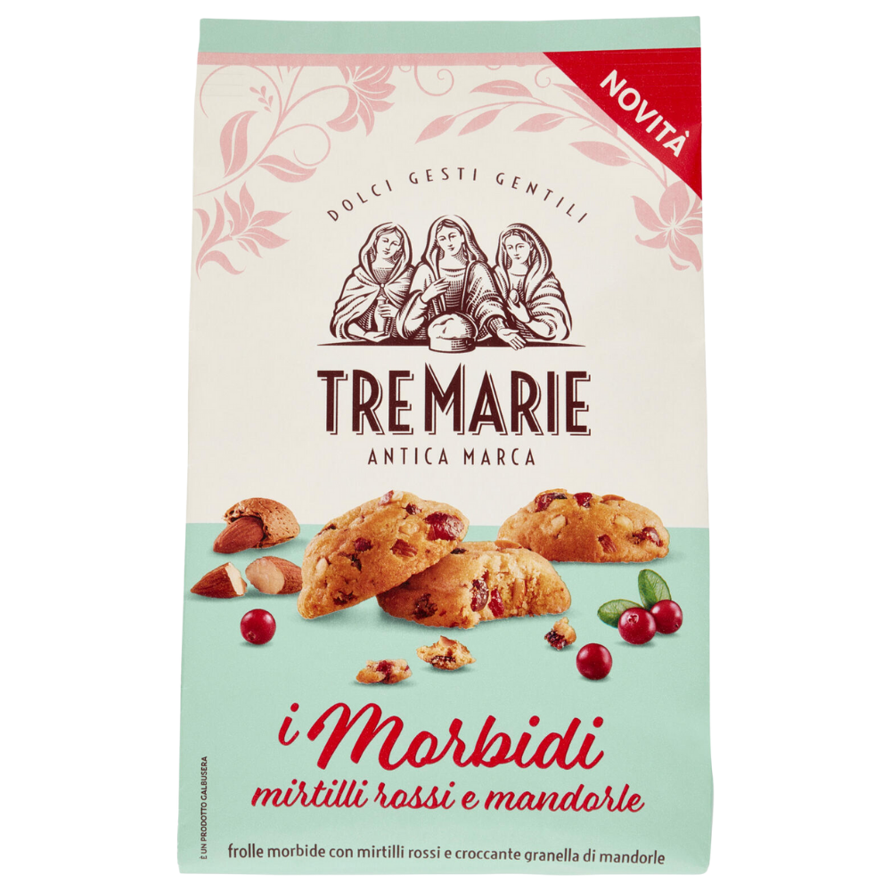 Wholesale Tre Marie Case Soft Cookies With Red Berries And Almonds- Bulk